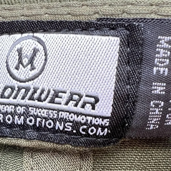 Melonwear Men's Olive Green Baseball Cap w/ American Flag Lighthouse Patch - Picture 7 of 7